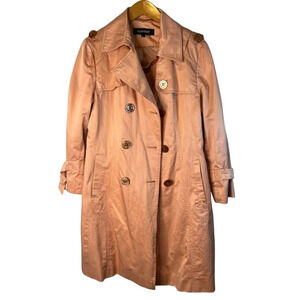 Ellen‎ Tracy Pink Trench Coat Size Petite Large